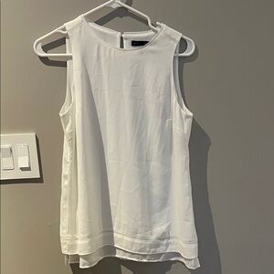WHBM Sleeveless White Blouse